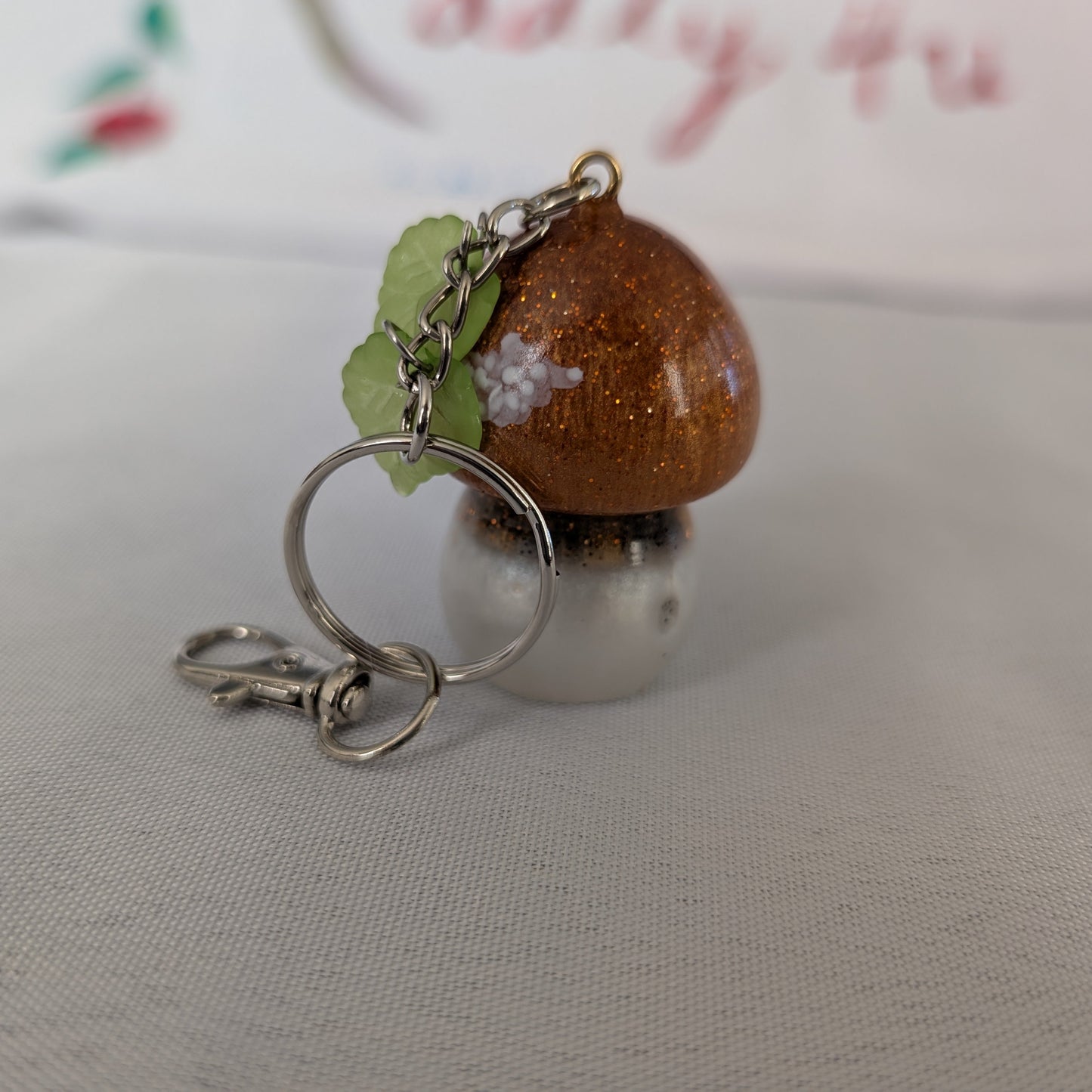 Keychain - Resin mushroom B