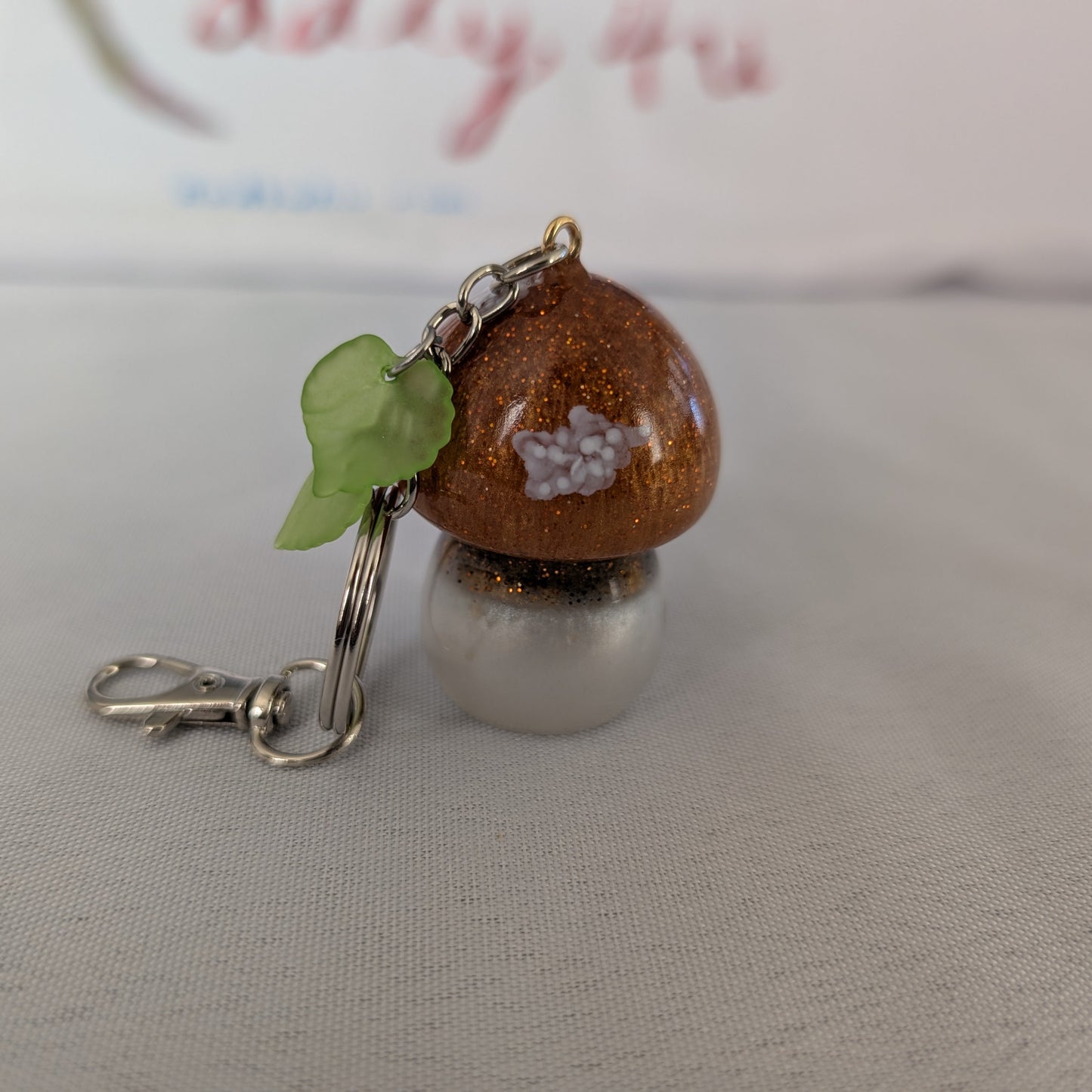 Keychain - Resin mushroom B