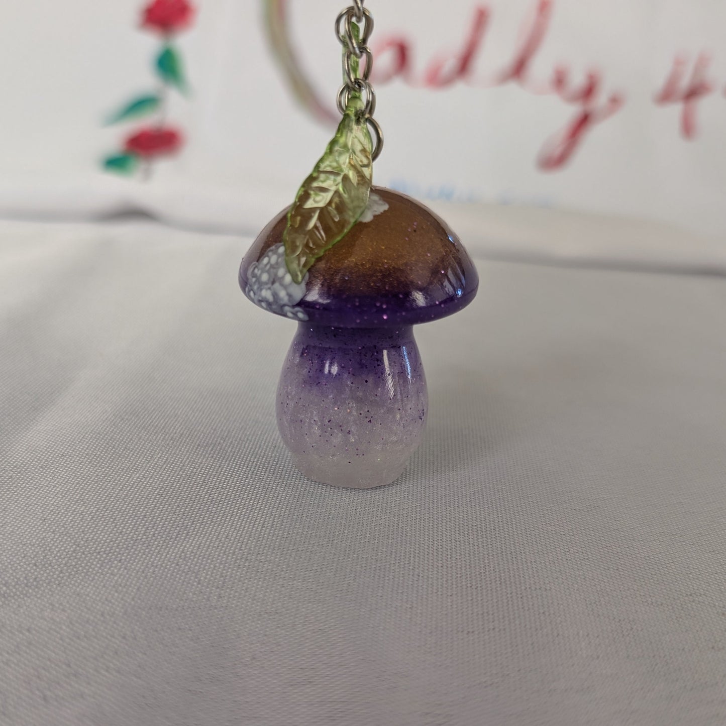 Keychain - Resin mushroom A
