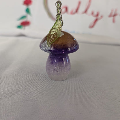 Keychain - Resin mushroom A