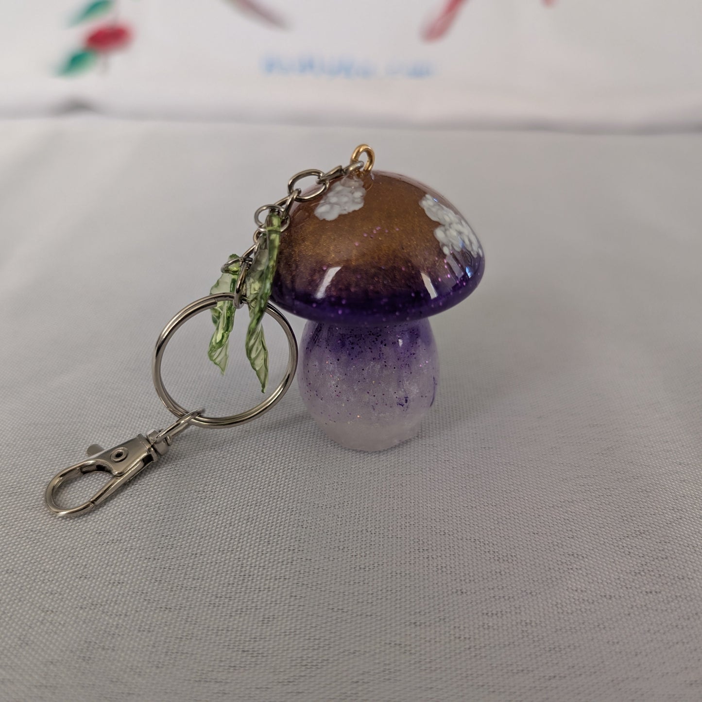 Keychain - Resin mushroom A