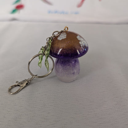 Keychain - Resin mushroom A
