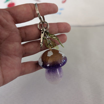 Keychain - Resin mushroom A