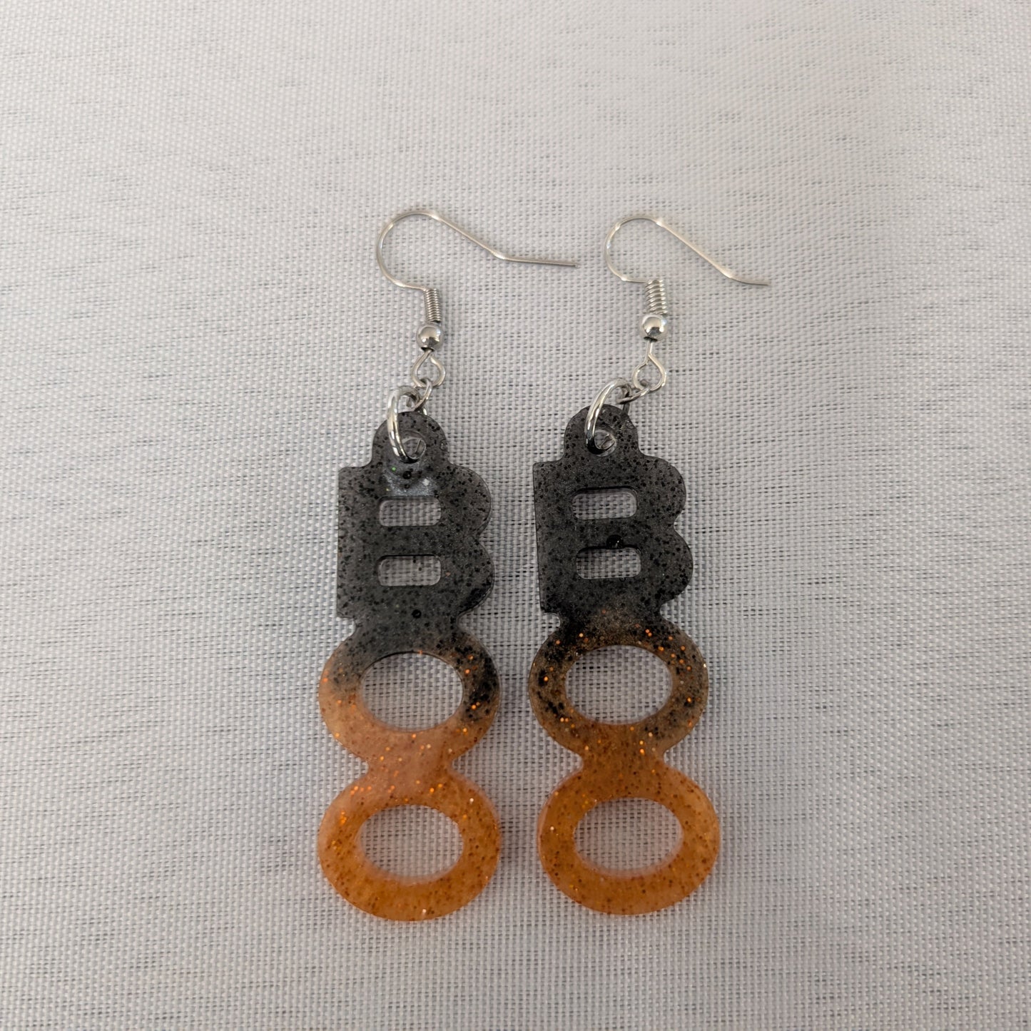 Earrings - Resin BOO on hook
