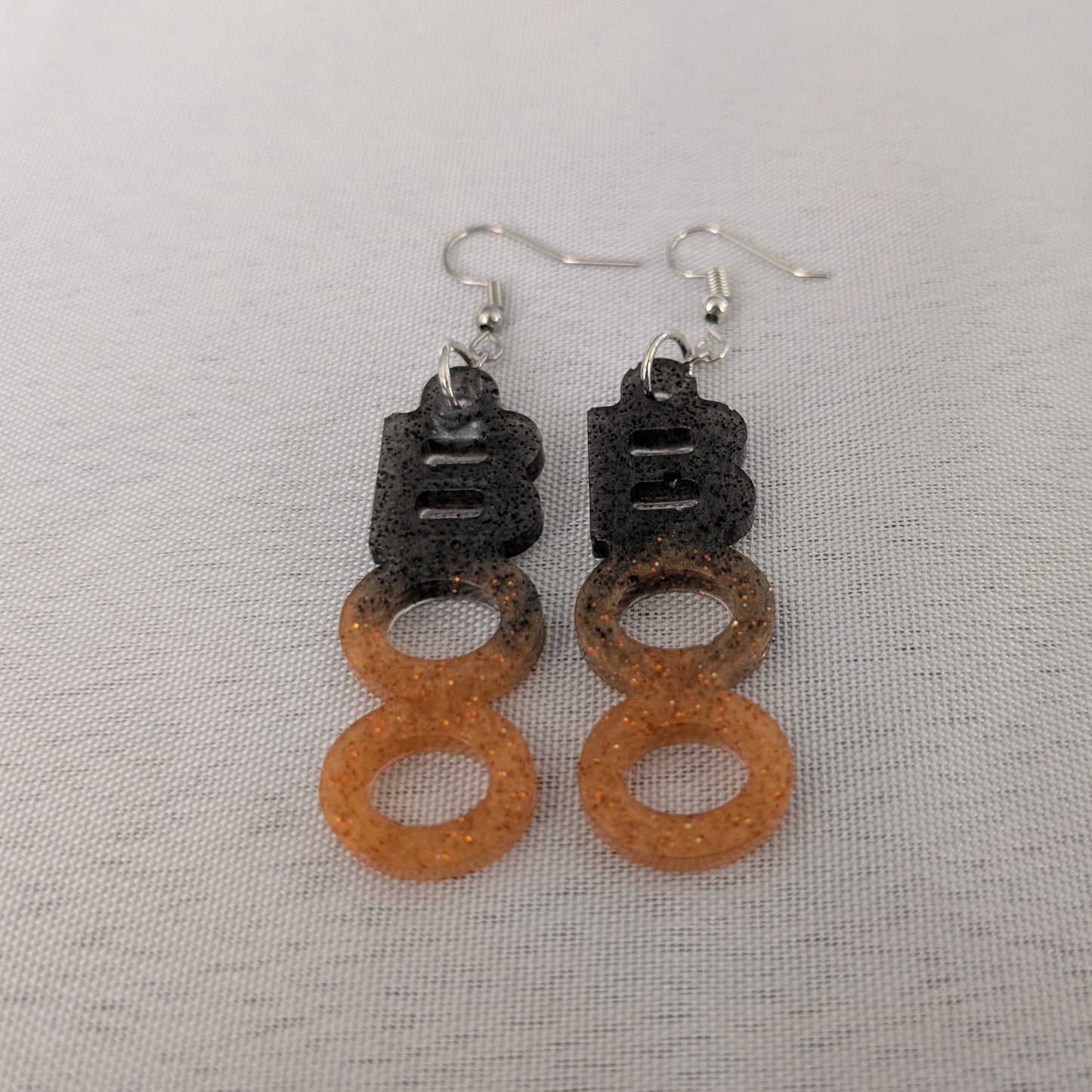 Earrings - Resin BOO on hook