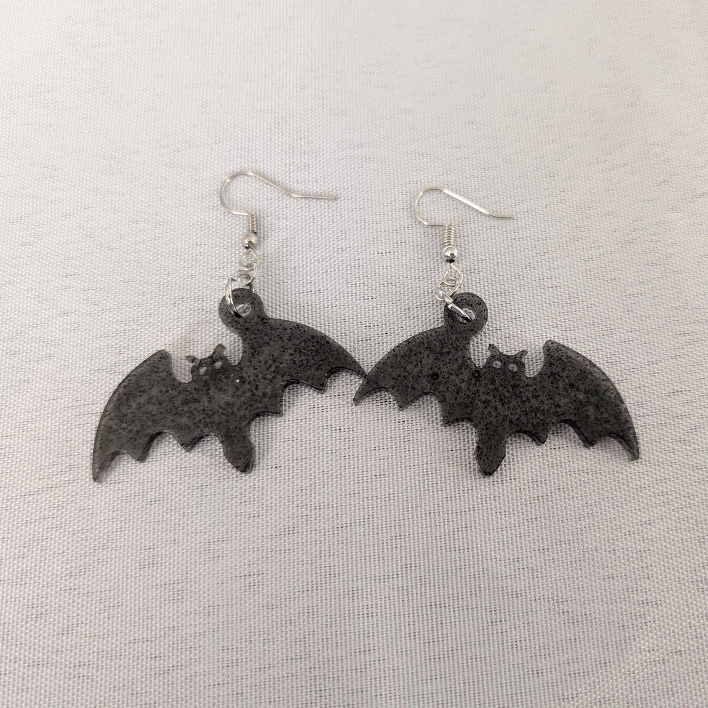 Earrings - Resin bats on hook