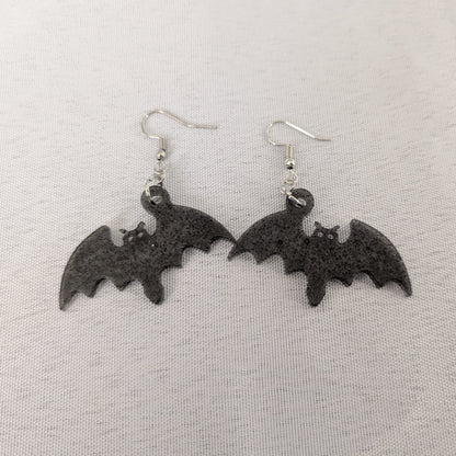 Earrings - Resin bats on hook