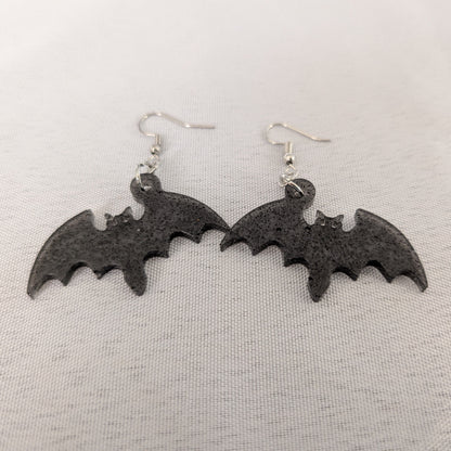 Earrings - Resin bats on hook