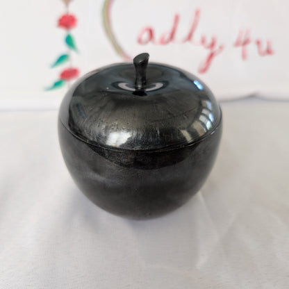 Knickknack - Resin apple trinket with lid