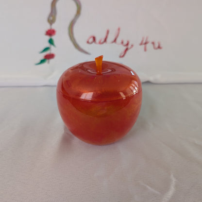 Resin apple trinket with lid