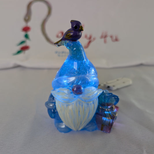 Resin Gnome with bird trinket