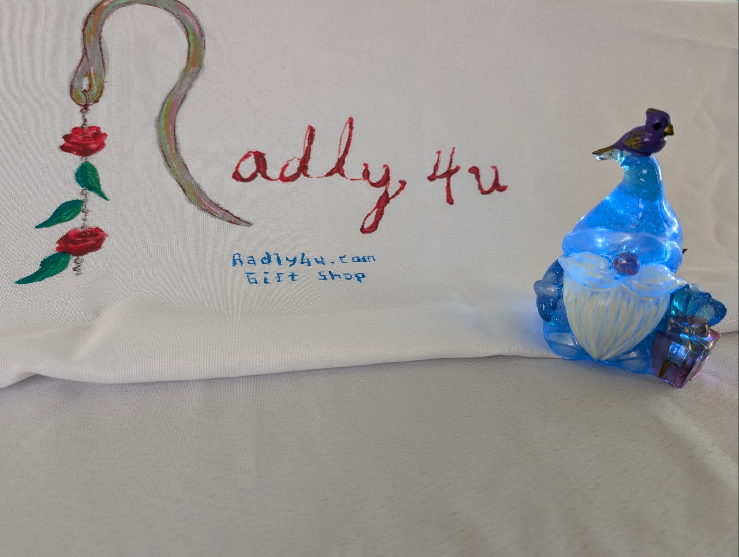 Knickknack - Resin Gnome with bird