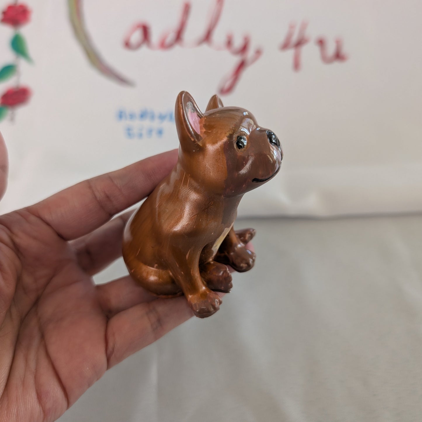 Knickknack - Resin frenchie dog trinket