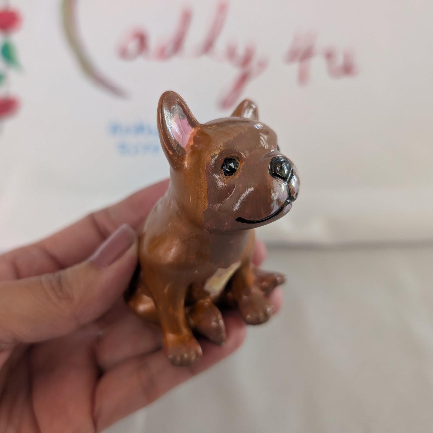 Knickknack - Resin frenchie dog trinket