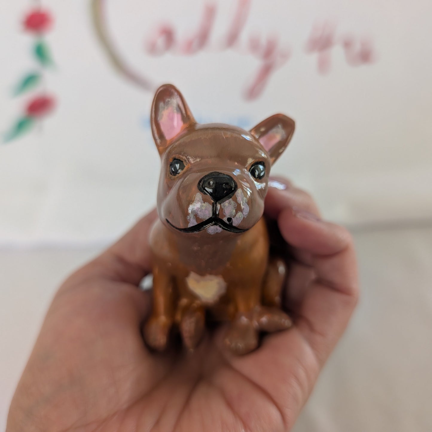 Knickknack - Resin frenchie dog trinket
