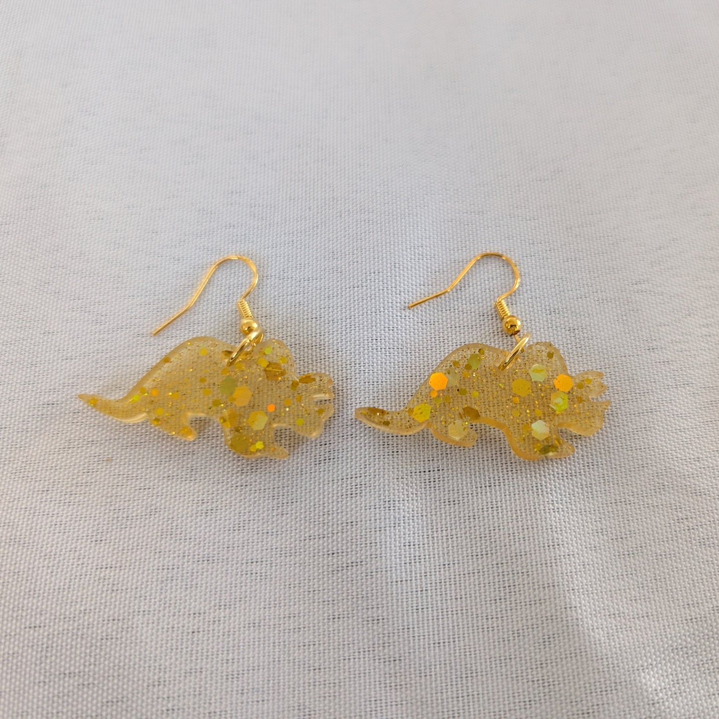 Earrings - Resin dinosaur on hook
