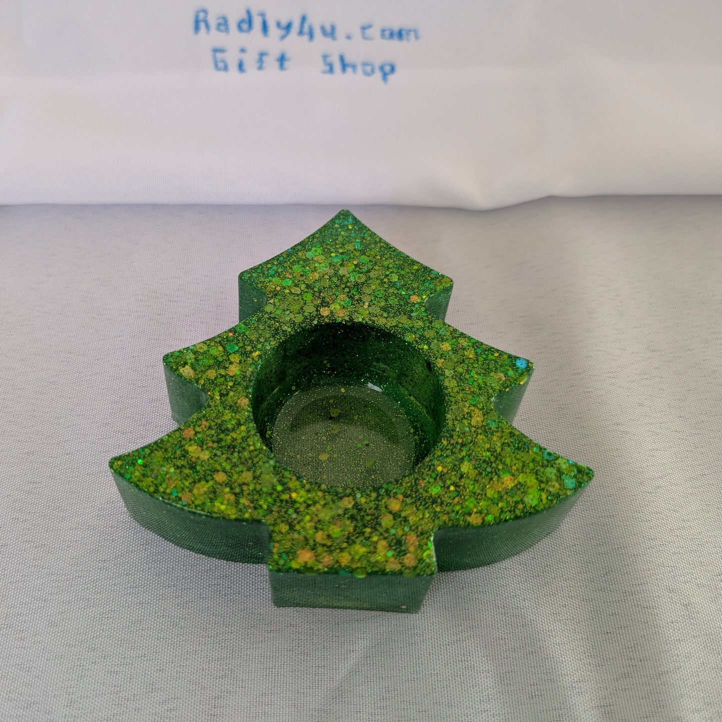 Knickknack - Resin Christmas Tree tea light/trinket holder