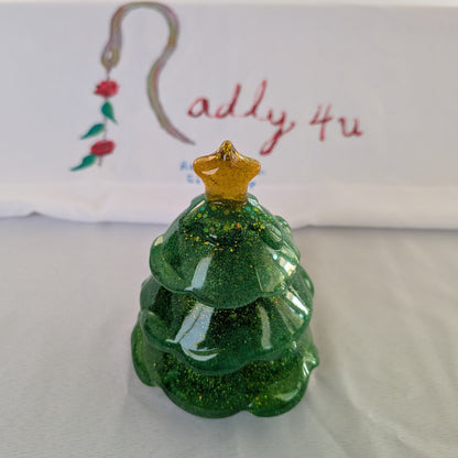 Knickknack - Resin Christmas tree trinket 3 part