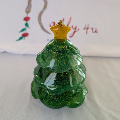 Knickknack - Resin Christmas tree trinket 3 part