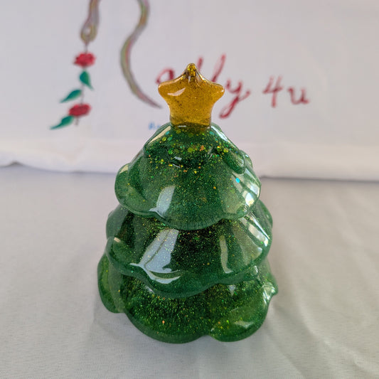 Knickknack - Resin Christmas tree trinket 3 part