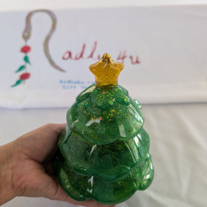 Knickknack - Resin Christmas tree trinket 3 part