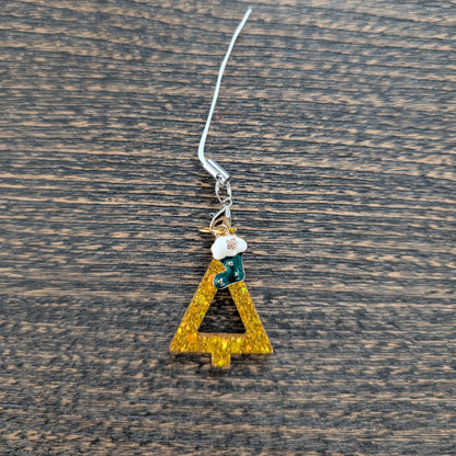 Phone charm - Resin Christmas tree with charm