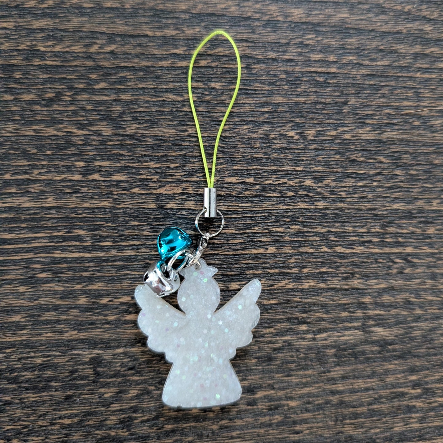 Phone charm - Resin Christmas charm with jingle bells
