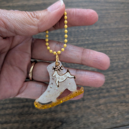 Keychain - Resin Christmas charm