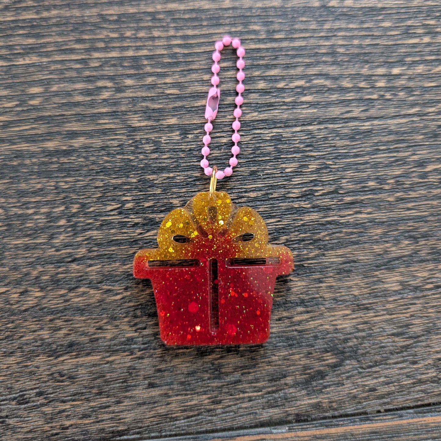 Keychain - Resin Christmas charm