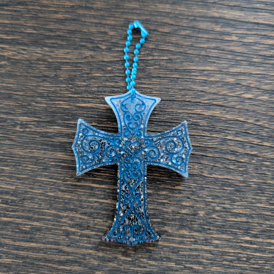 Keychain - Resin Cross