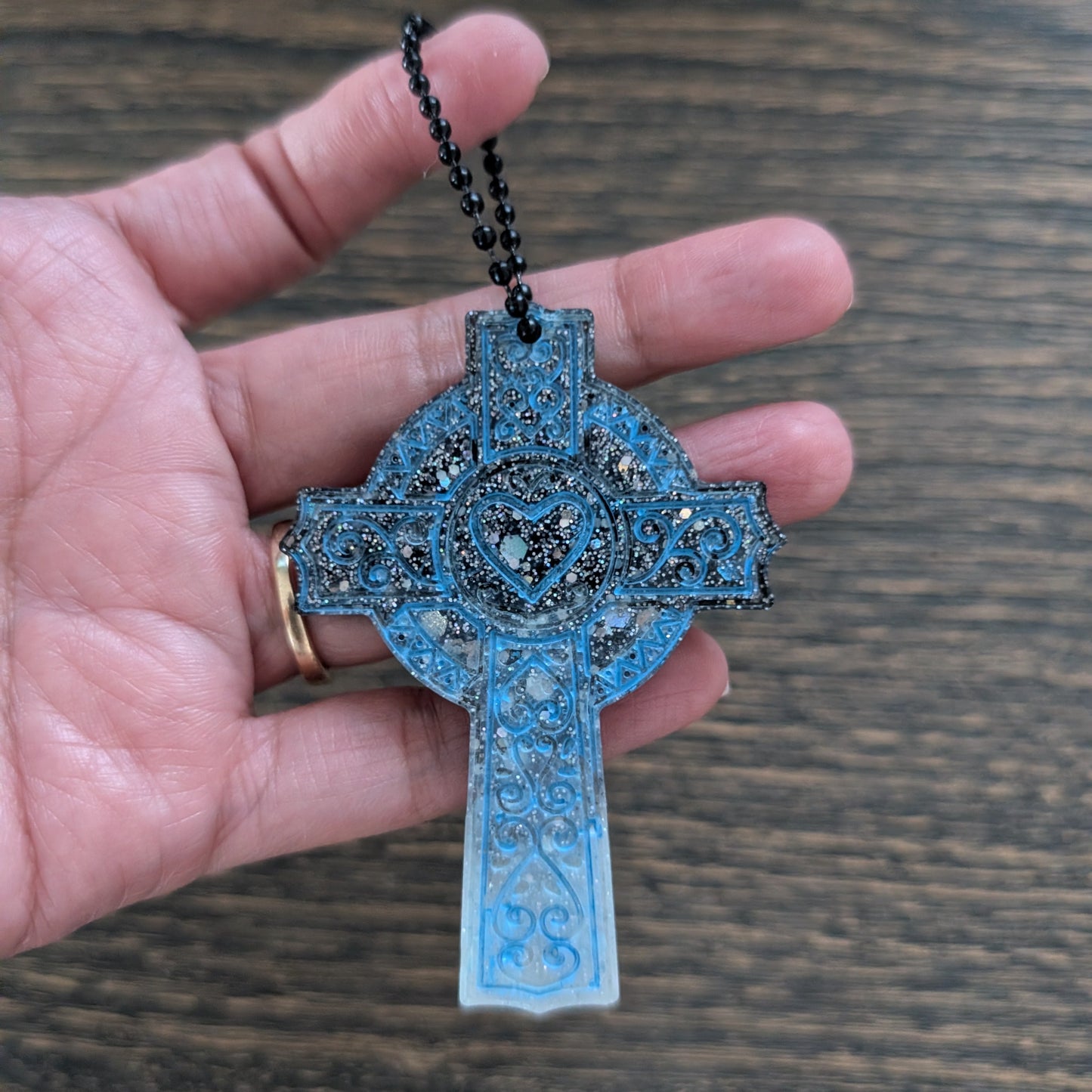 Keychain - Resin Cross