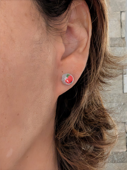 Earrings - Apple Resin studs