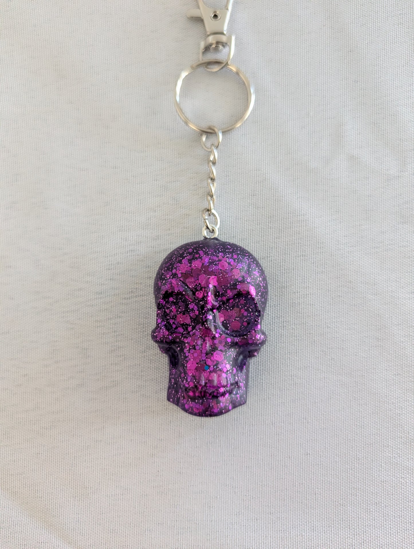Keychain - Resin skull face