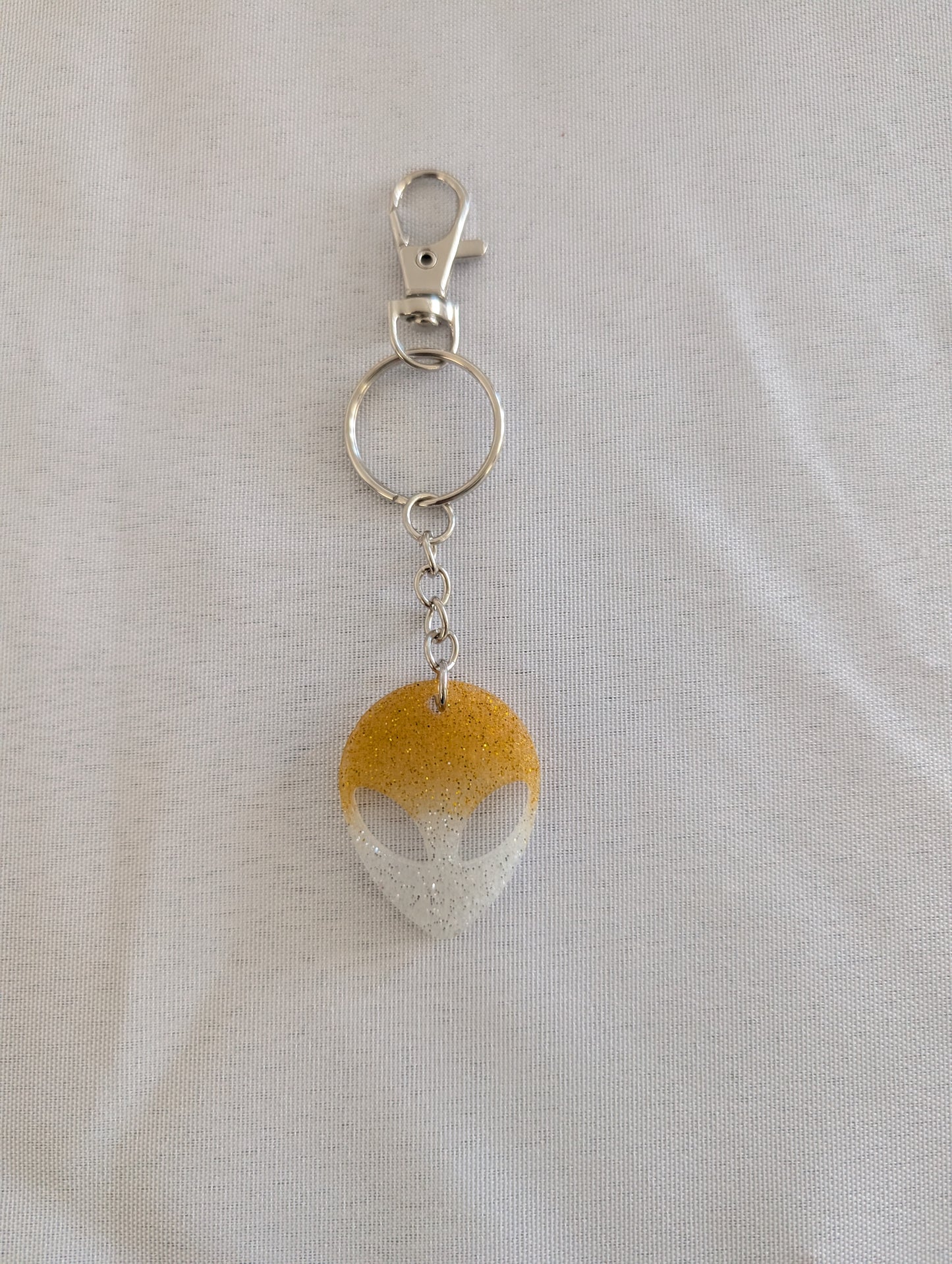 Keychain - Resin alien face