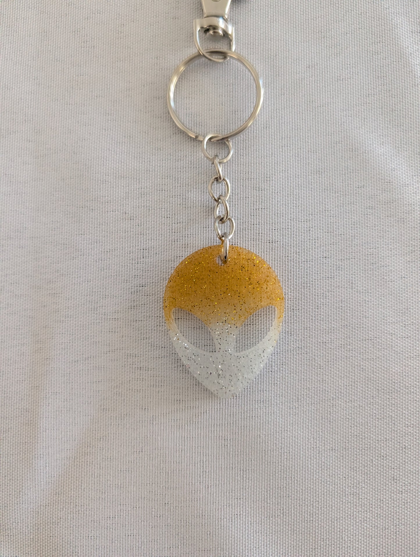 Keychain - Resin alien face