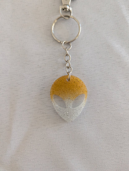 Keychain - Resin alien face