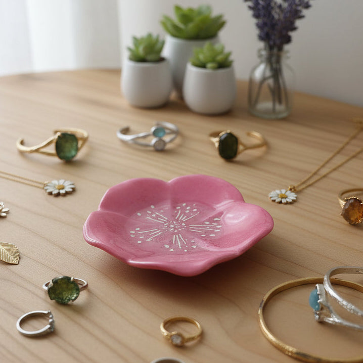 Resin Flower Trinket/Jewelry tray