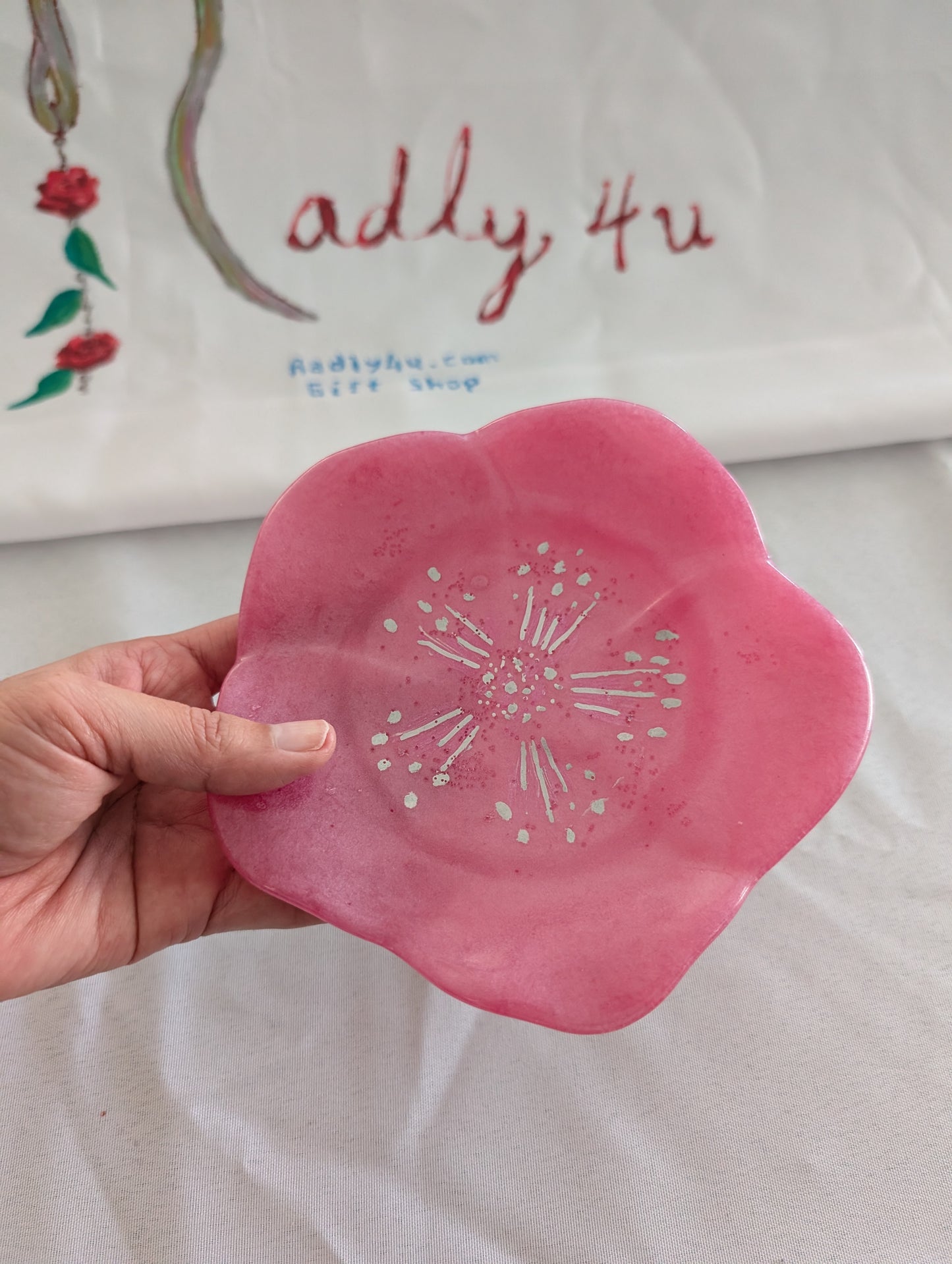 Resin Flower Trinket/Jewelry tray
