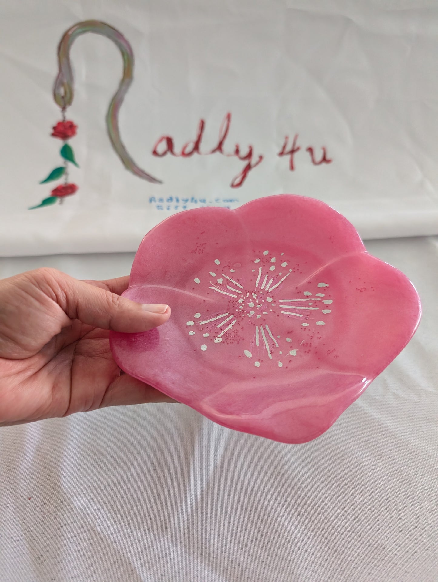 Resin Flower Trinket/Jewelry tray