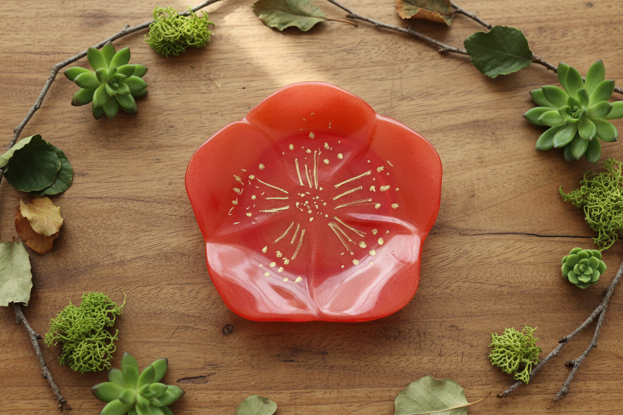 Resin Flower Trinket/Jewelry tray