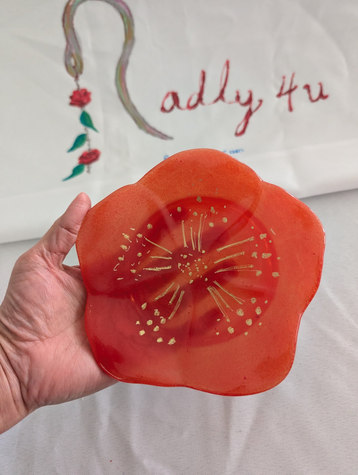 Resin Flower Trinket/Jewelry tray