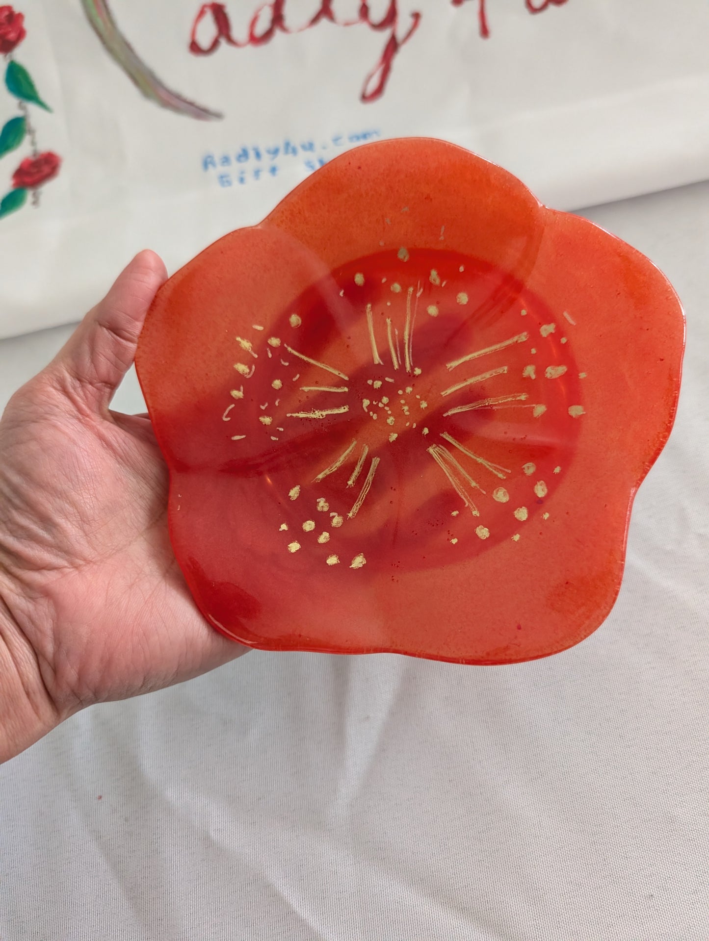 Resin Flower Trinket/Jewelry tray
