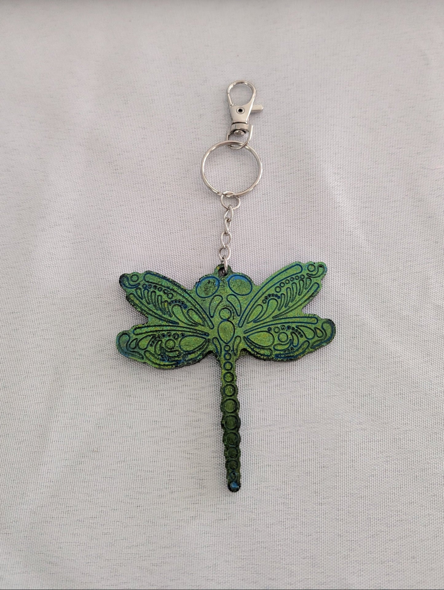 Keychain - Handmade Resin dragonfly