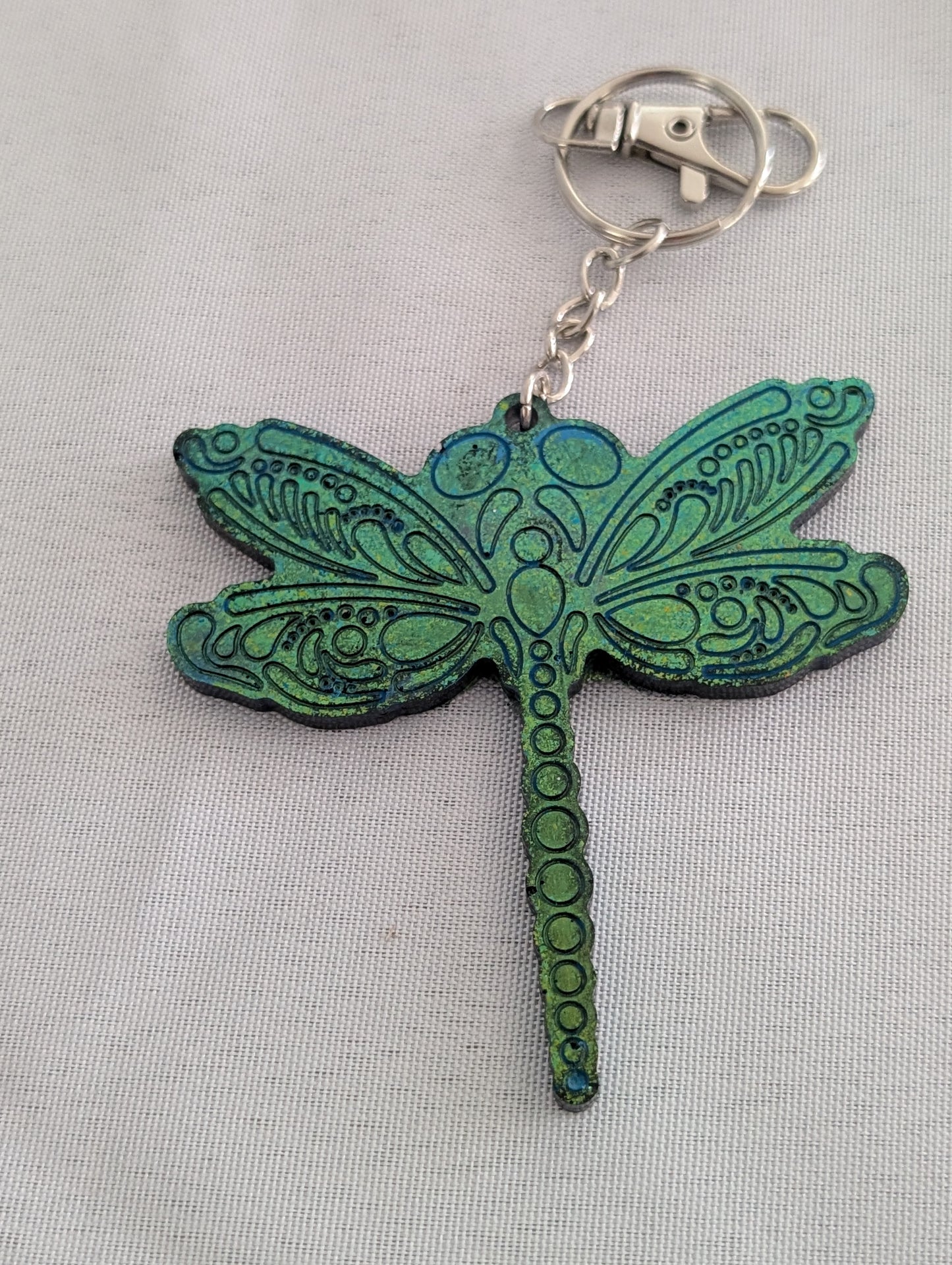 Keychain - Handmade Resin dragonfly