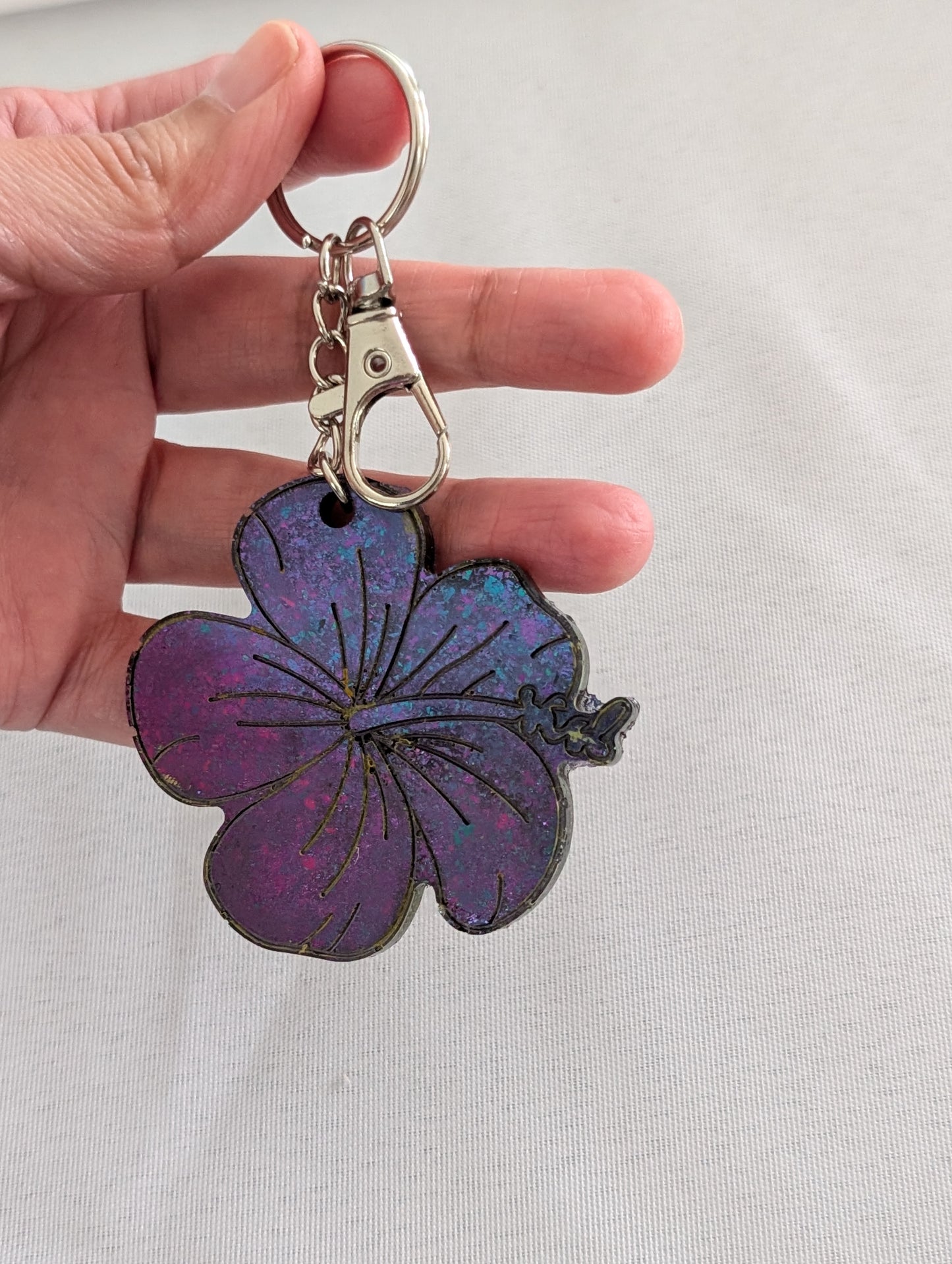 Keychain - Resin flower