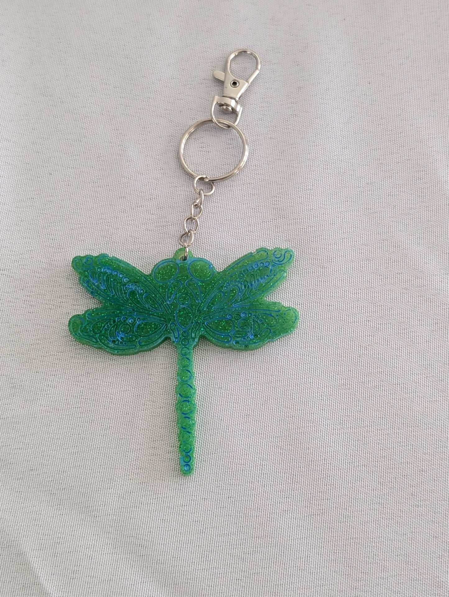 Keychain - Handmade Resin dragonfly