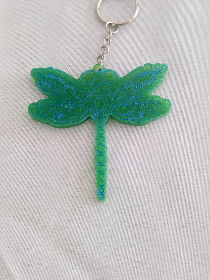 Keychain - Handmade Resin dragonfly
