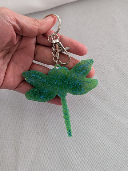 Keychain - Handmade Resin dragonfly