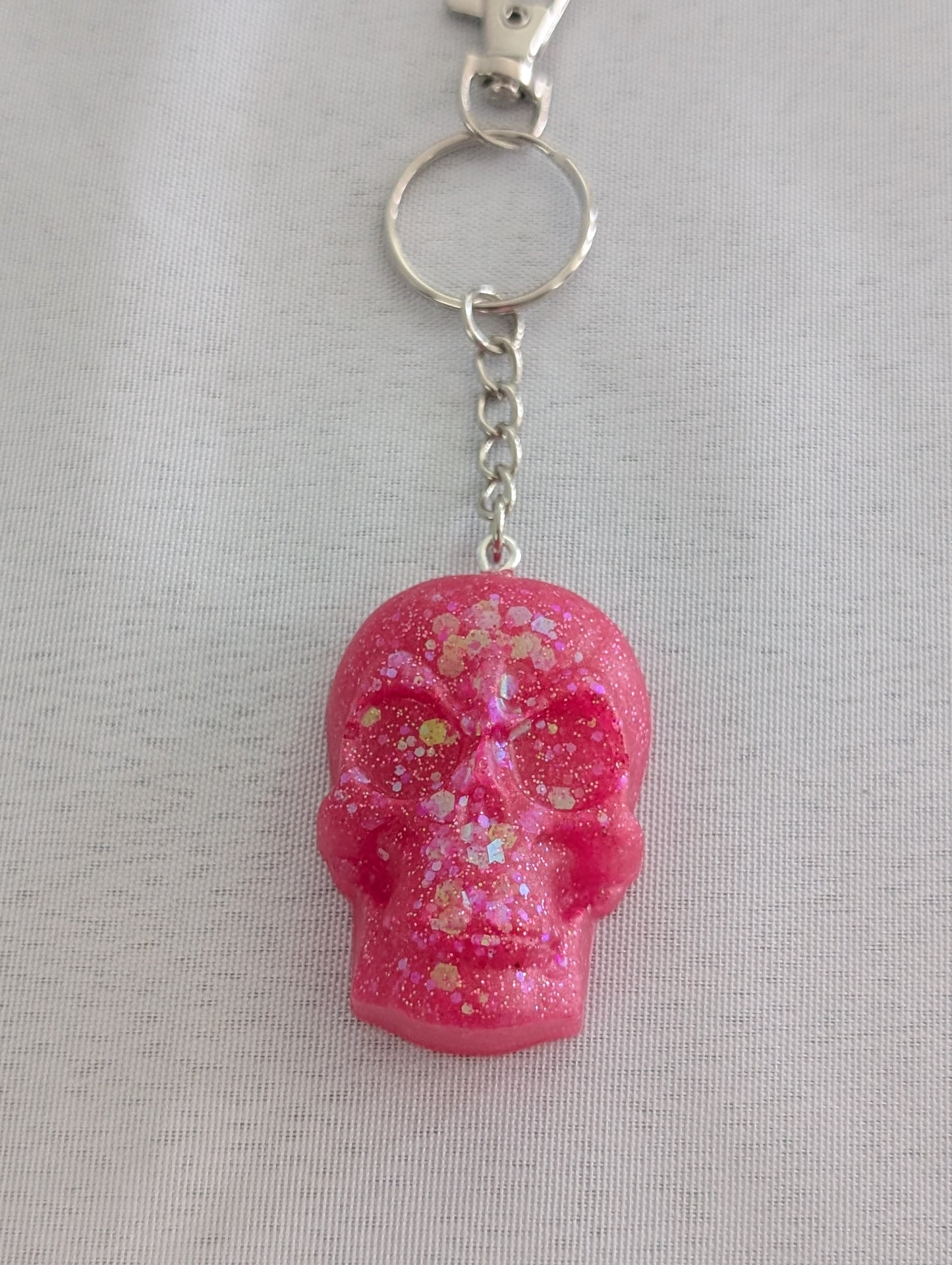 Keychain - Resin skull face