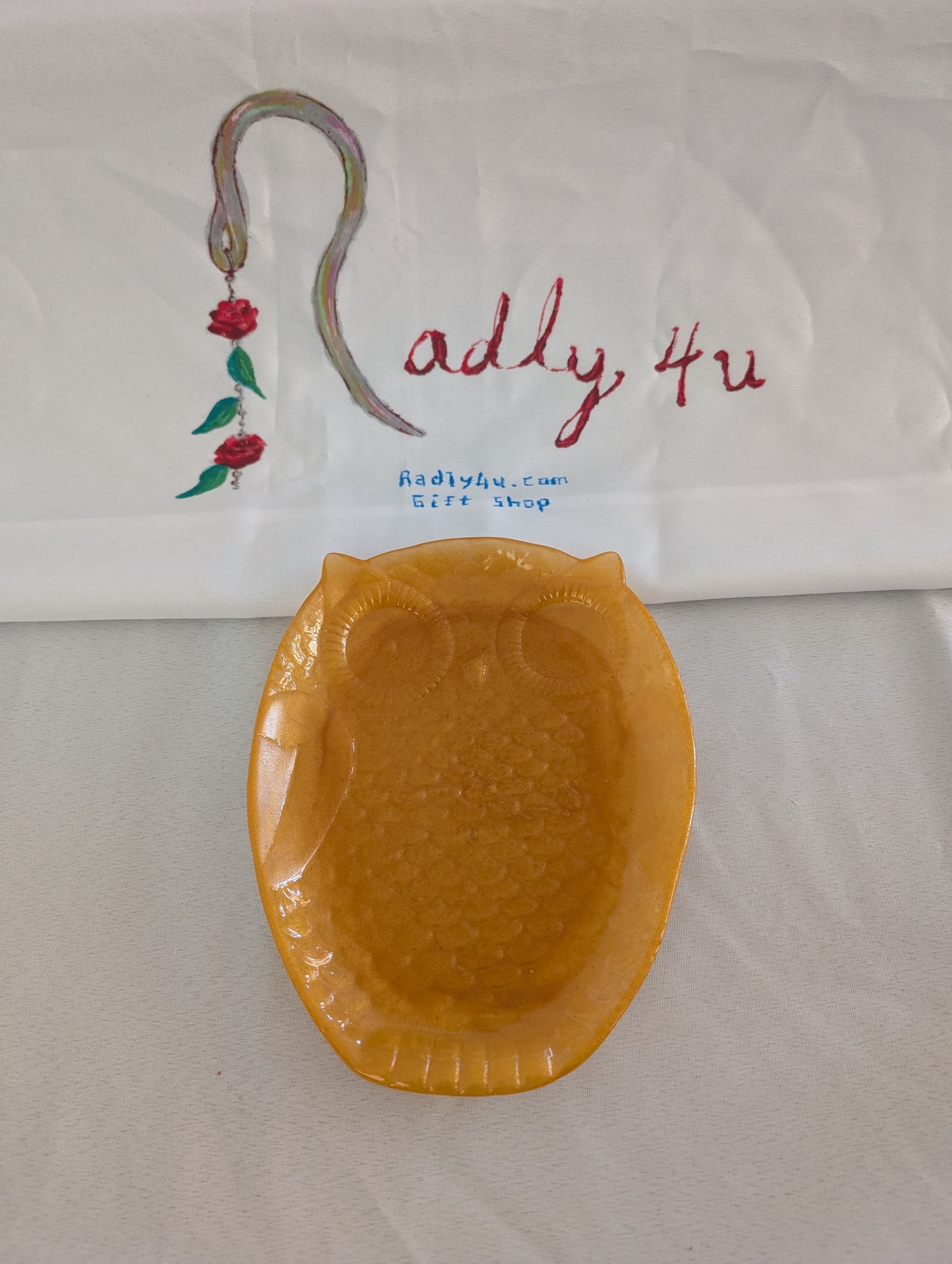 "Wise Choice" Owl Resin Jewelry & Accessory Dish